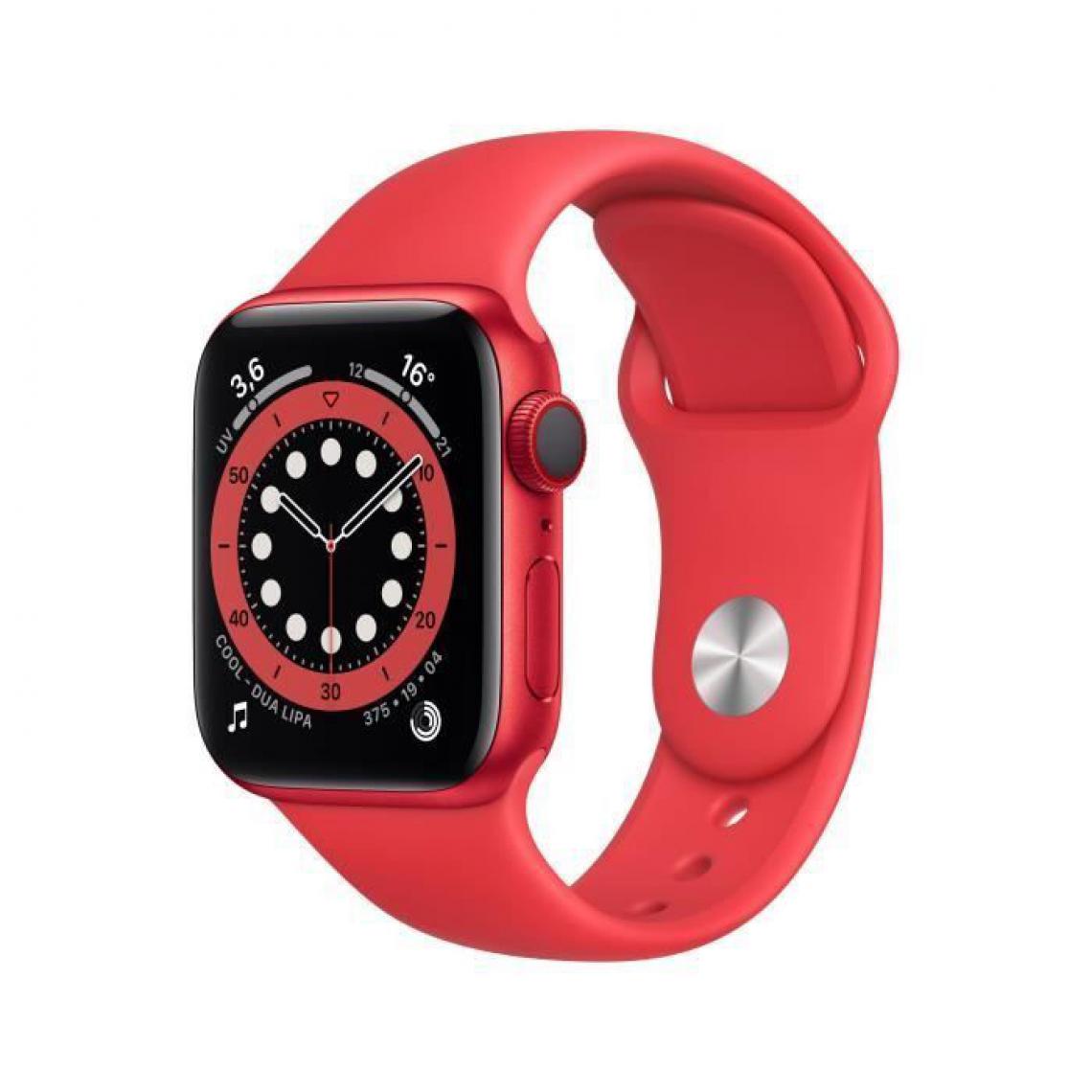 Apple - Apple Watch Series 6 GPS + Cellular, 40mm Boîtier en Aluminium PRODUCT(RED) avec Bracelet Sport PRODUCT(RED) - Apple Watch