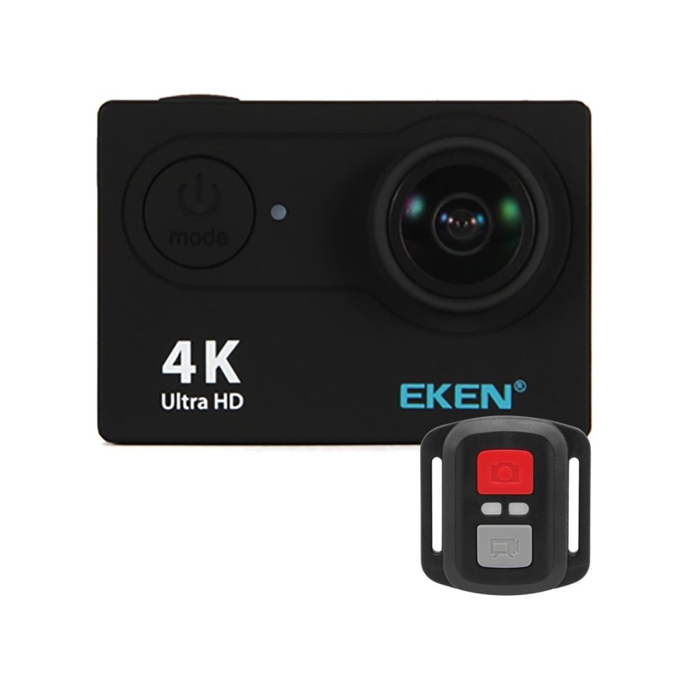 Wewoo - Caméra sport noir Ultra HD 4K WiFi avec télécommande et étui étanche, 2,0 pouces écran LCD, 170 degrés grand angle 6G + 1IR Lens - Caméras Sportives