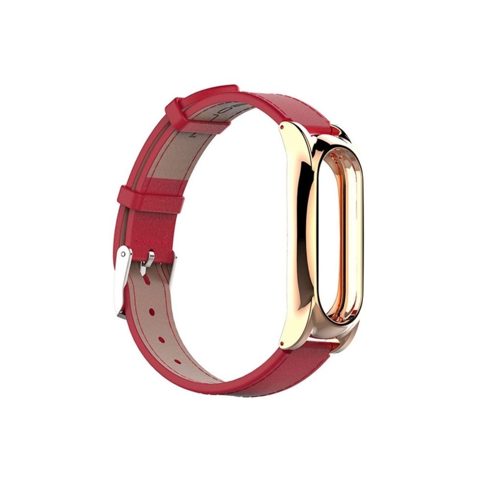 Wewoo - Bracelet rouge pour Xiaomi Mi Bande 2 poignet sans fil magnétique Miband2 Smart remplacer les accessoires, hôte non inclus Mijobs en cuir - Bracelet connecté