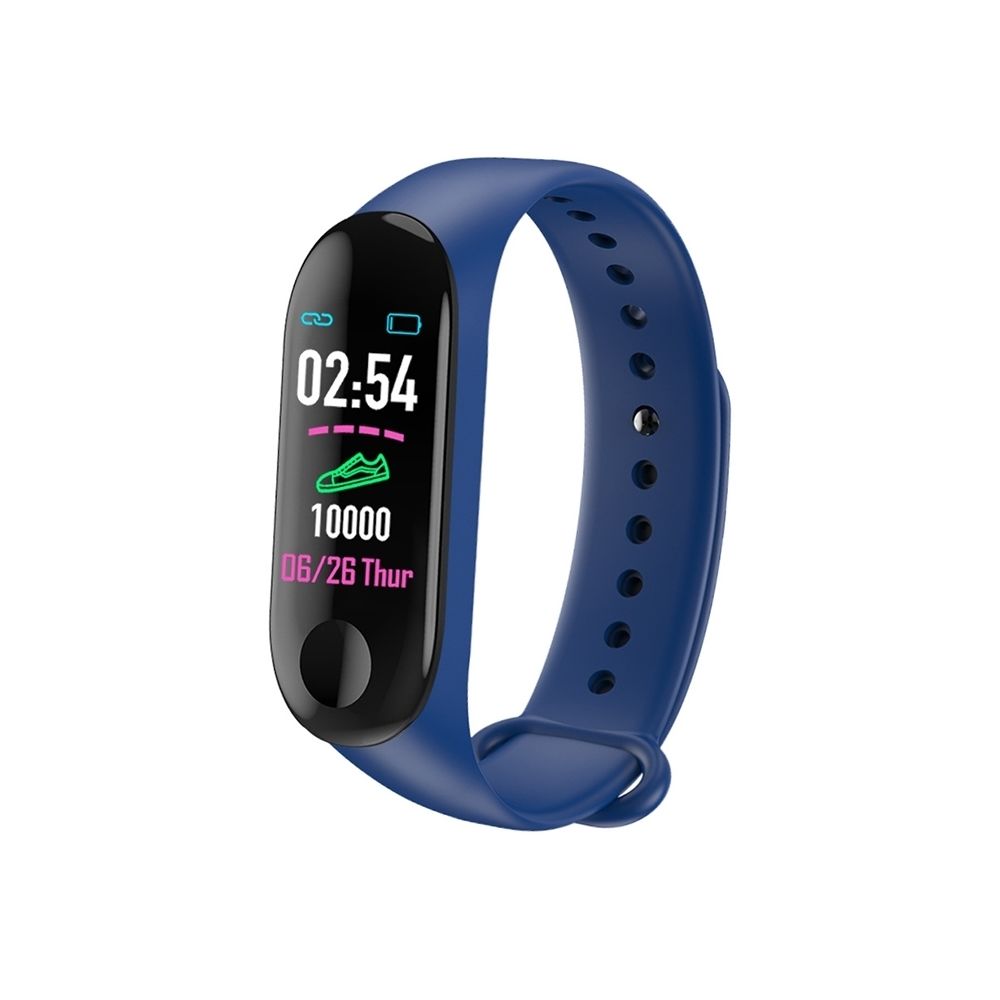 Wewoo - Bracelet connecté Smartwatch 0,96 pouces Écran couleur TFT intelligent IP67 Étanche, Rappel d'appel de soutien / Surveillance la fréquence cardiaque / pression artérielle / du sommeil / Prévisions météorologiques (Bleu) - Bracelet connecté