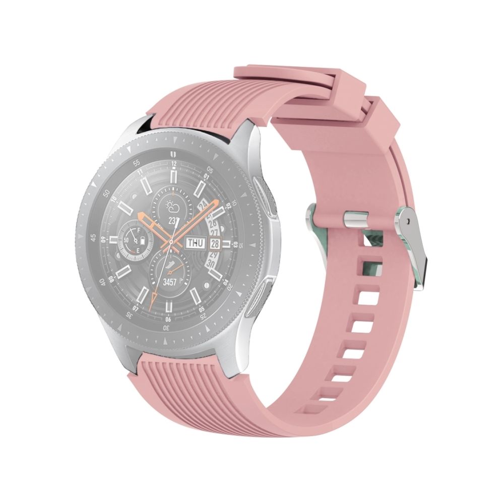 Wewoo - Bande de montre bracelet à grain vertical pour Galaxy 46mm (rose) - Bracelet connecté