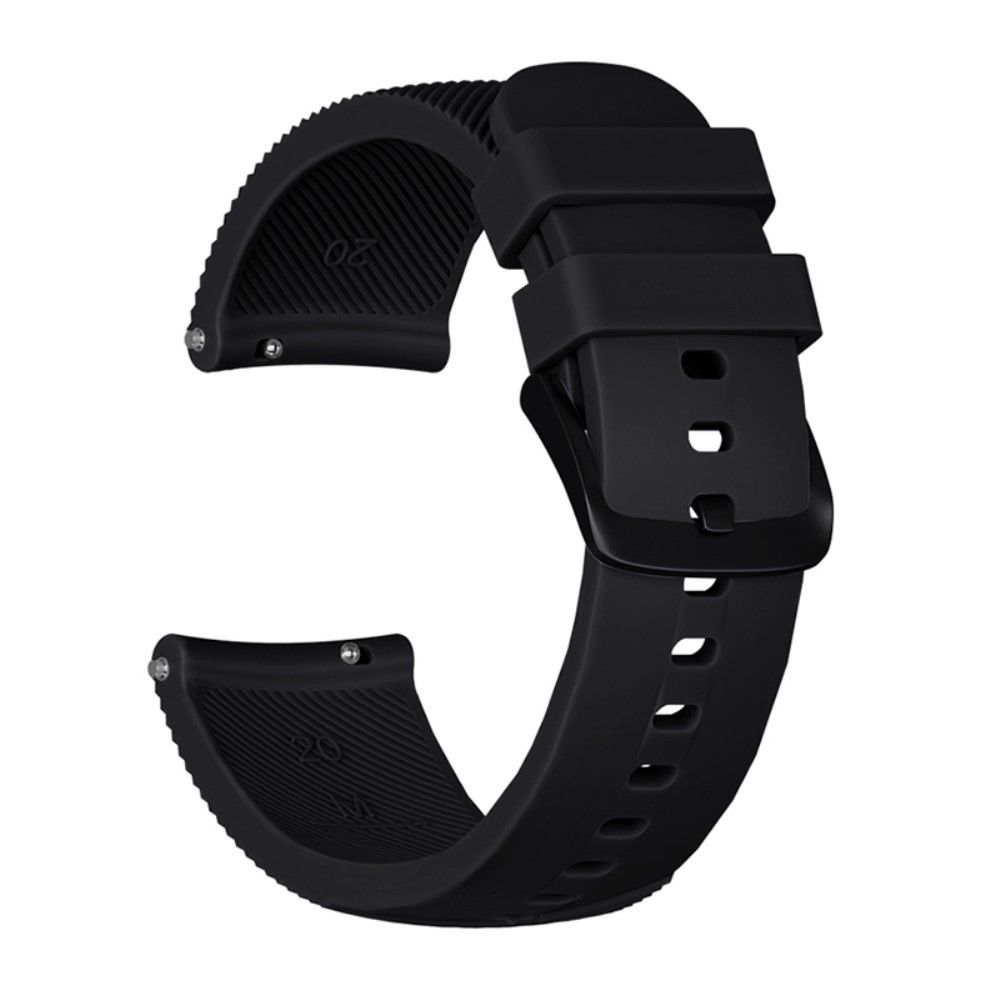 marque generique - Bracelet en silicone sergé noir pour votre Garmin Move Luxe/Move Style/Move 3/Move Venu - Accessoires bracelet connecté