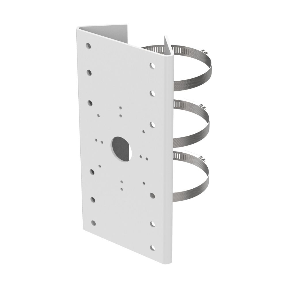 marque generique - Bracket, Vertical Pole mount white Match up with wall mount Hikvision - Accessoires sécurité connectée
