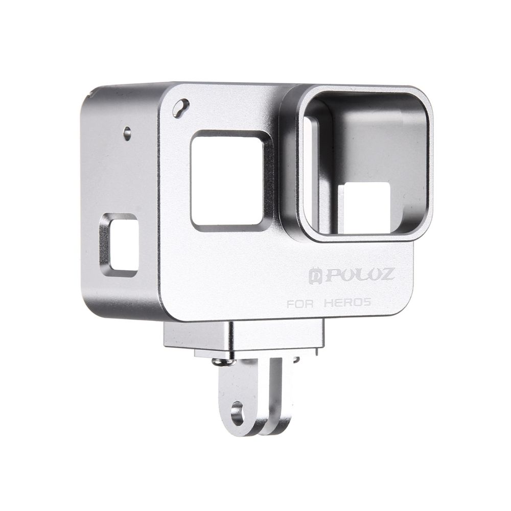 Wewoo - Pour GoPro HERO6 / 5 argent Logement Shell CNC en alliage d'aluminium Cage de protection avec cadre d'assurance - Caméras Sportives
