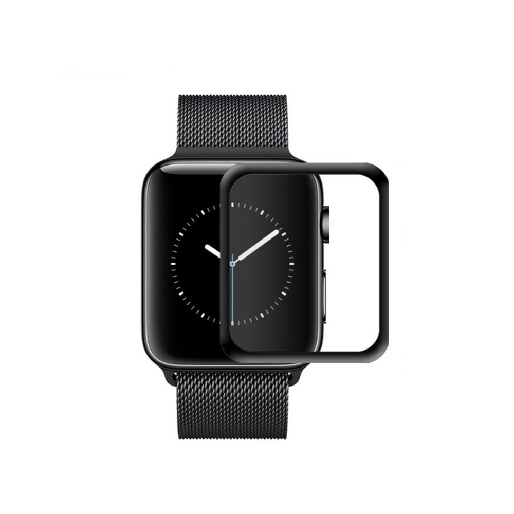 Wewoo - Pour Apple Watch Series 5/4 40mm 2pcs mocolo 0.33mm 9H 3D Bord Rond Plein Colle Verre Trempé Film - Accessoires montres connectées