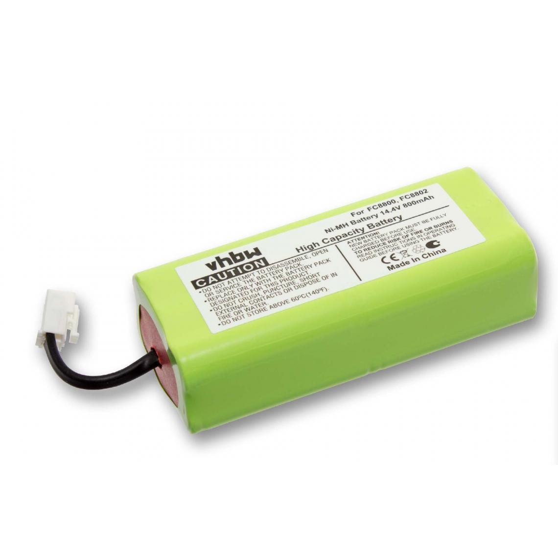 Vhbw - vhbw Batterie remplacement pour Philips CRP756/01, NR49AA800P pour aspirateur, robot électroménager (800mAh, 14,4V, NiMH) - Accessoire entretien des sols