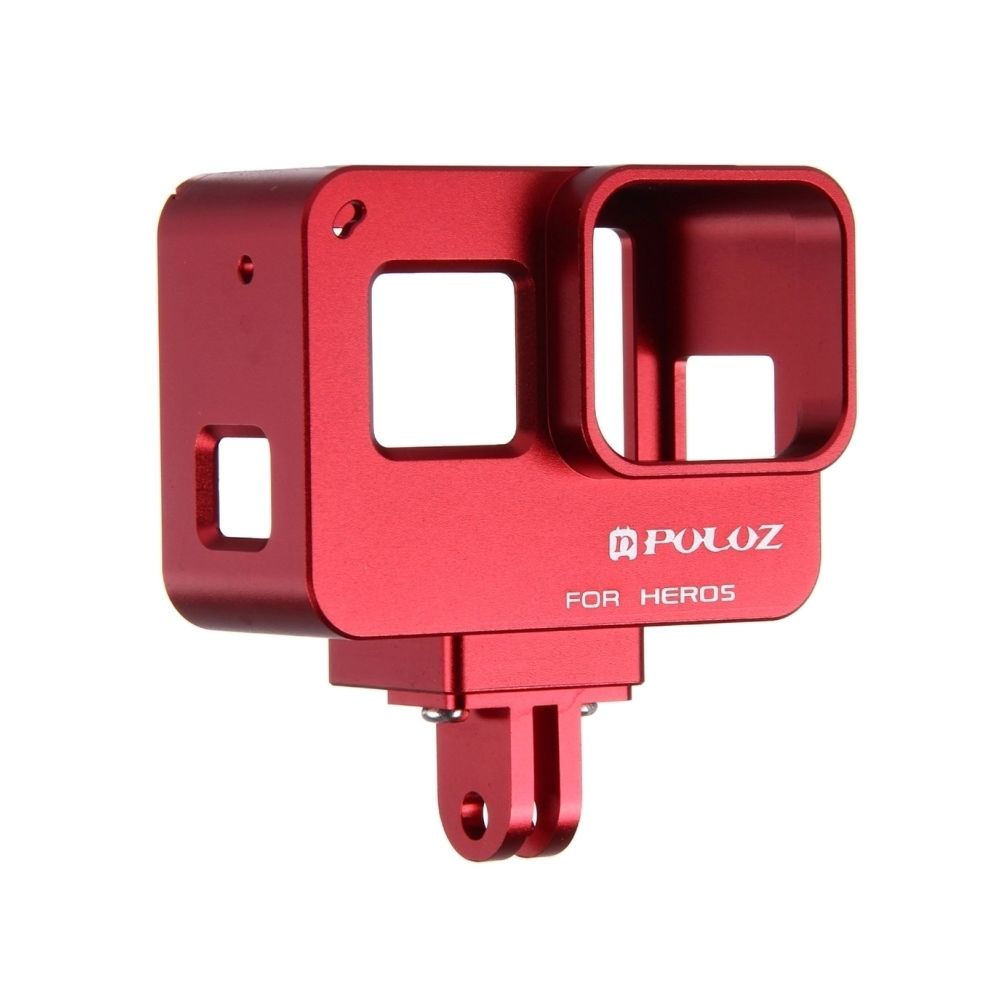 Wewoo - Pour GoPro HERO6 / 5 rouge Logement Shell CNC en alliage d'aluminium Cage de protection avec cadre d'assurance - Caméras Sportives