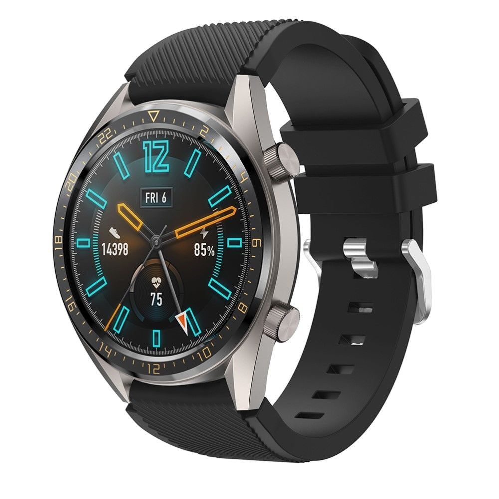 marque generique - Bracelet en silicone noir pour votre Huawei Watch GT - Accessoires bracelet connecté