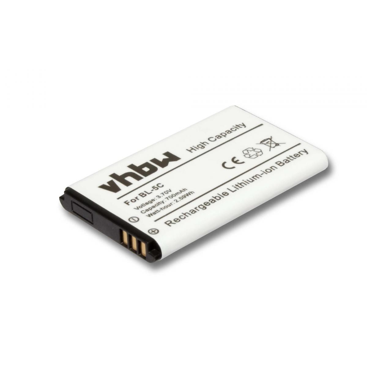 Vhbw - vhbw batterie de rechange compatible avec Philips NK500DH pour babyphone (700mAh, 3,7V, Li-Ion) - Babyphone connecté