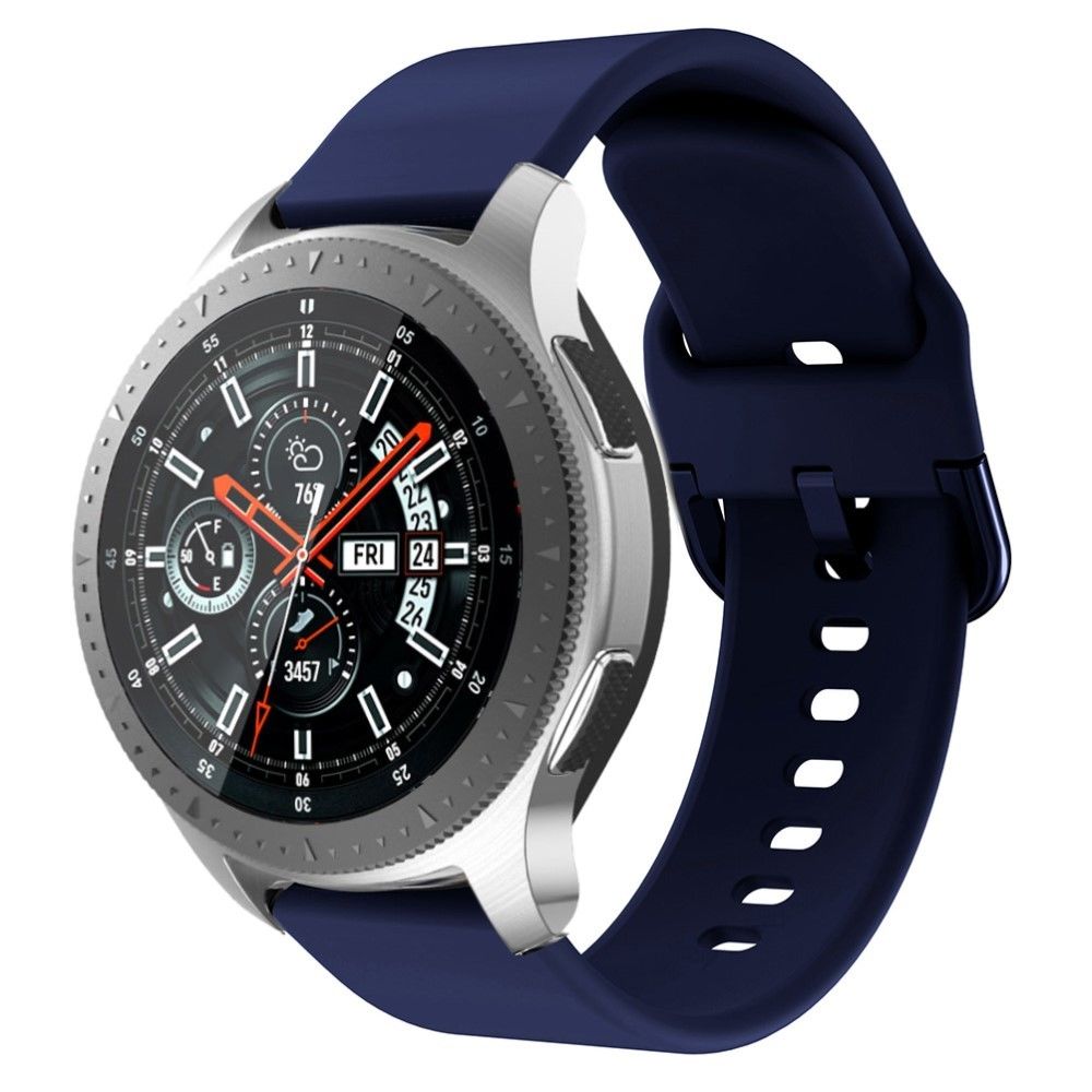marque generique - Bracelet en silicone sangle bleu marine pour votre Samsung Gear S3 Active - Accessoires bracelet connecté