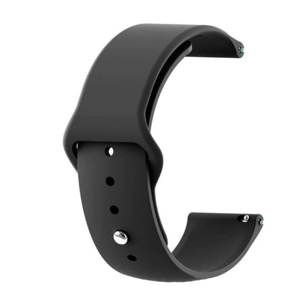marque generique - Bracelet en silicone flexible noir pour votre Samsung Galaxy Watch Active 40mm SM-R500 - Accessoires bracelet connecté