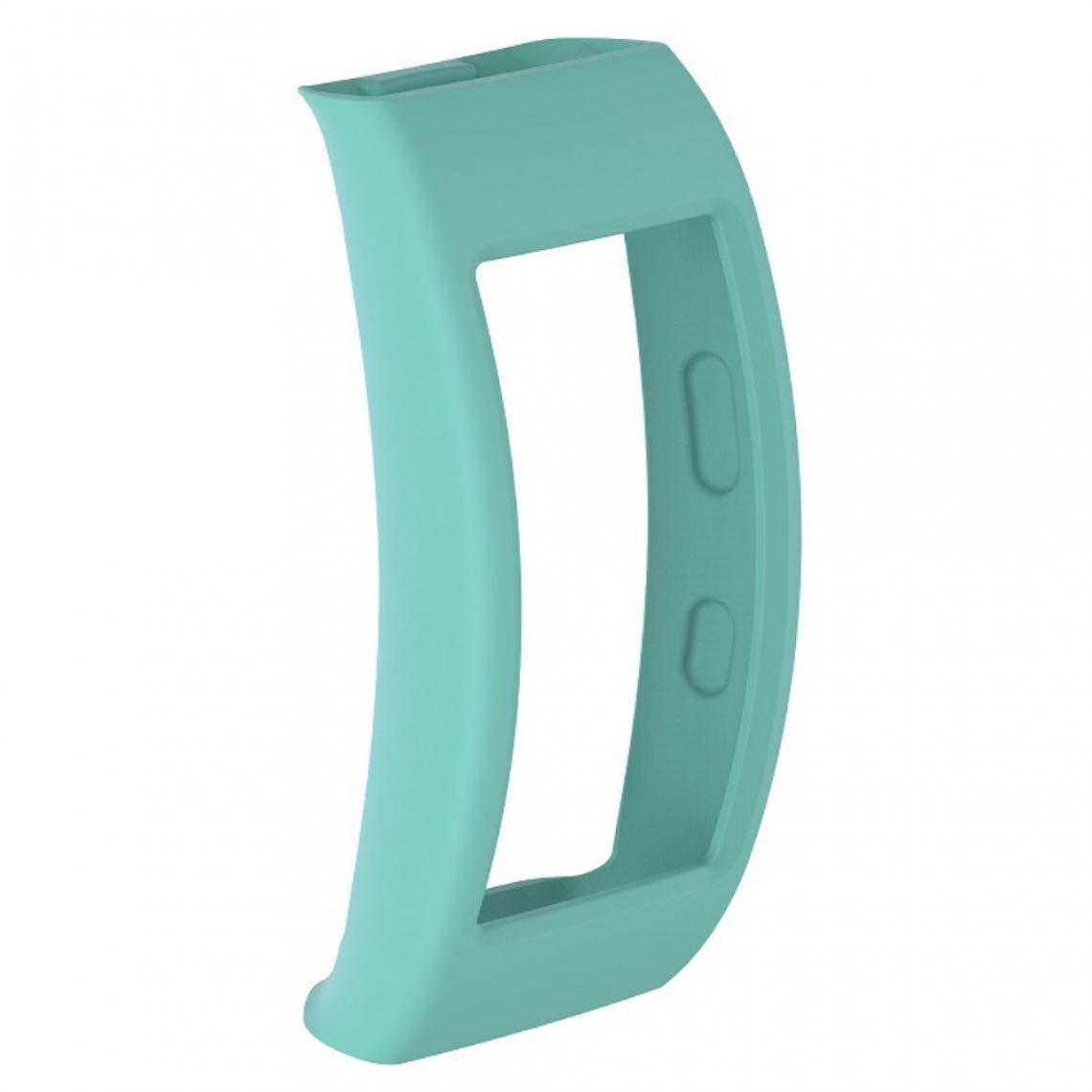 Other - Coque en silicone souple cyan pour votre Samsung Gear Fit2 Pro - Accessoires bracelet connecté