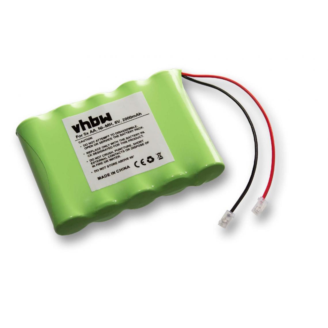 Vhbw - vhbw Batterie NiMH Universal Pack batterie 2000mAh 6V 5x AA - Autre appareil de mesure
