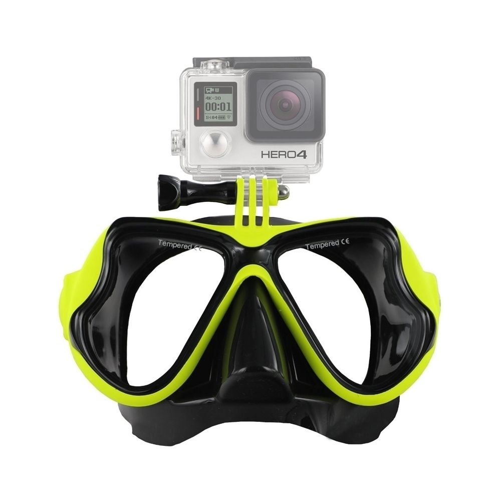 Wewoo - Masque de plongée vert pour GoPro HERO4 / 3 + / 3/2/1 Sports nautiques équipement de de lunettes de natation - Caméras Sportives
