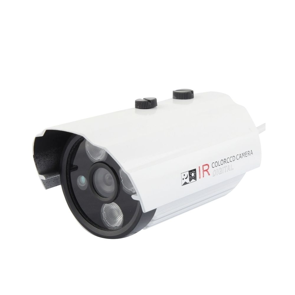 Wewoo - Caméra de sécurité CCD CMOS 420TVL 6mm Lens Métal Matériel Array LED Couleur Infrarouge avec 3 LED, IR Distance: 20m - Caméra de surveillance connectée