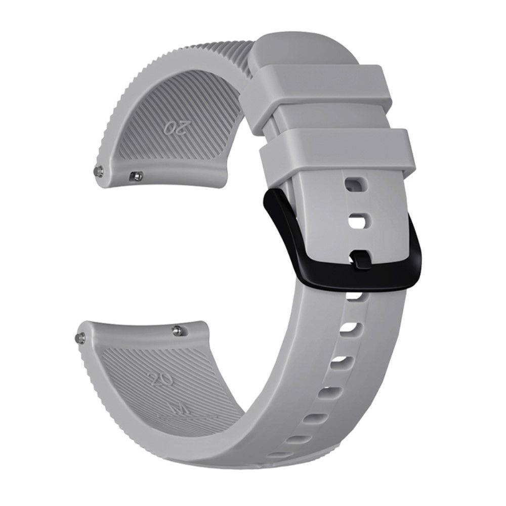 marque generique - Bracelet en silicone sergé gris pour votre Garmin Move Luxe/Move Style/Move 3/Move Venu - Accessoires bracelet connecté