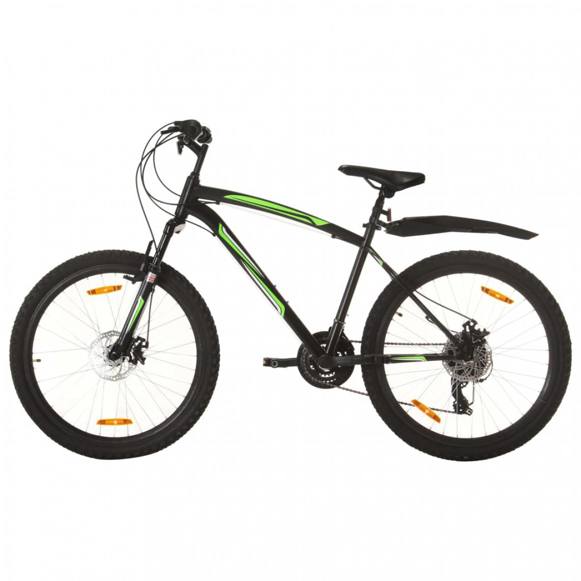 Vidaxl - vidaXL Vélo de montagne 21 vitesses Roues de 26 pouces 42 cm Noir - Vélo électrique
