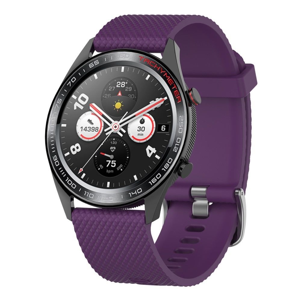 marque generique - Bracelet en TPU boucle sergé souple violet pour votre Huawei Watch GT - Accessoires bracelet connecté