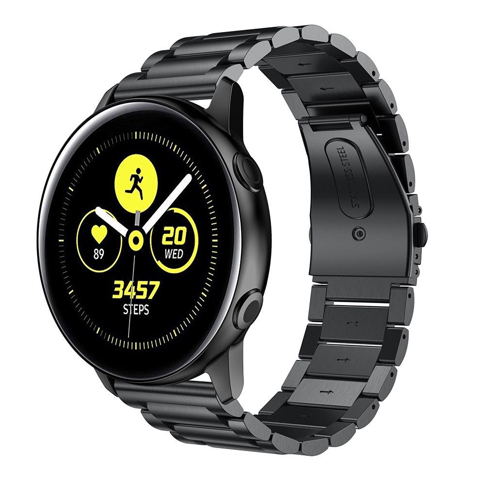 marque generique - Bracelet en TPU noir pour votre Samsung Galaxy Watch Active SM-R500 - Accessoires bracelet connecté