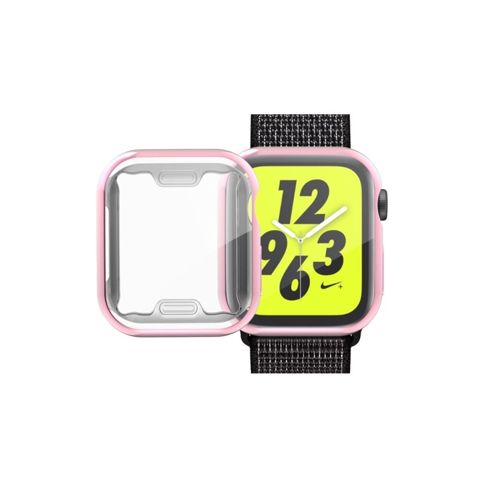 Wewoo - Couverture totale en TPU pour Apple Watch série 4 44 mm (rose) - Accessoires Apple Watch