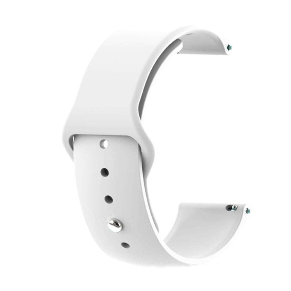 marque generique - Bracelet en silicone flexible blanc pour votre Samsung Galaxy Watch Active 40mm SM-R500 - Accessoires bracelet connecté