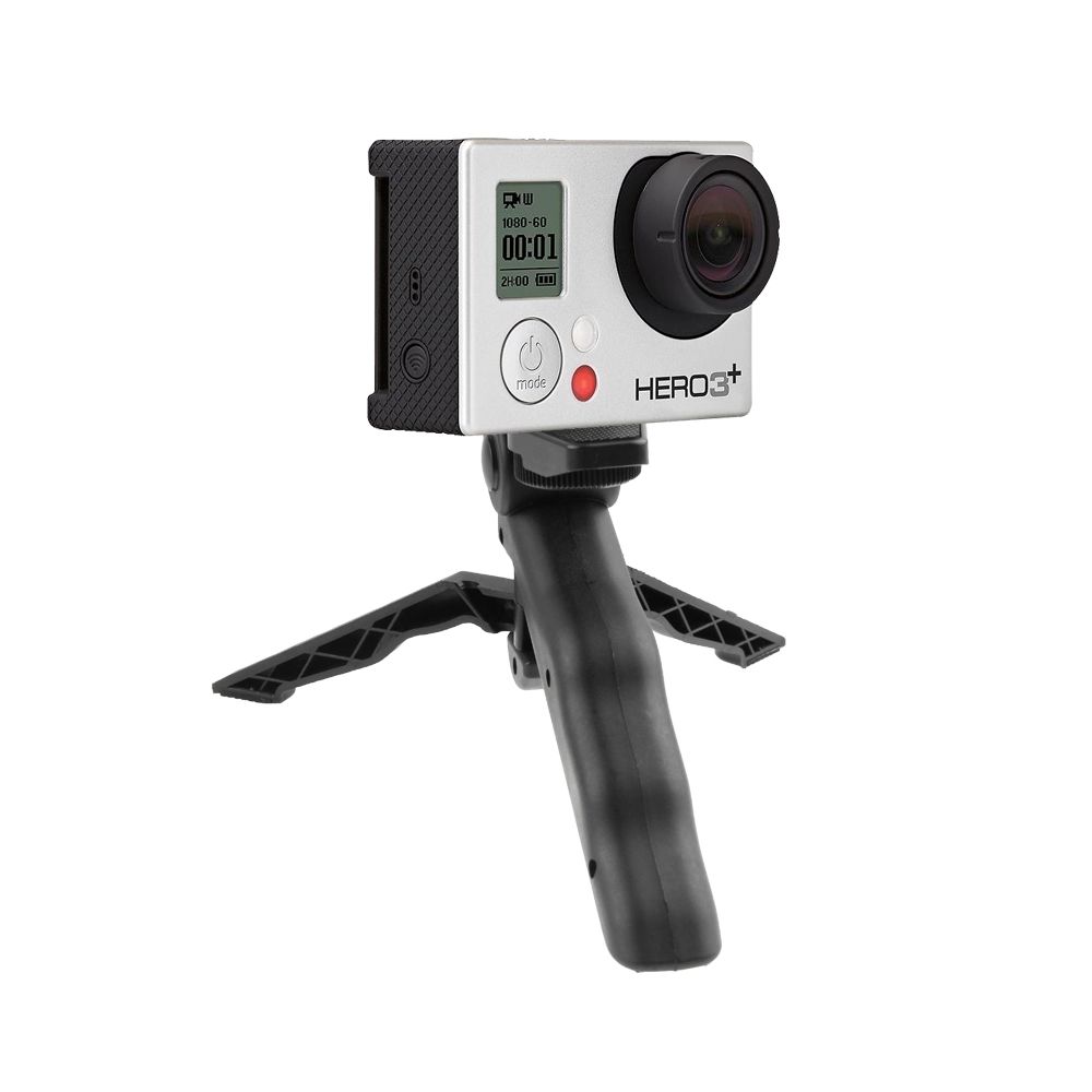 Wewoo - Trépied noir pour GoPro de bureau pliable portatif de rotation de - Caméras Sportives