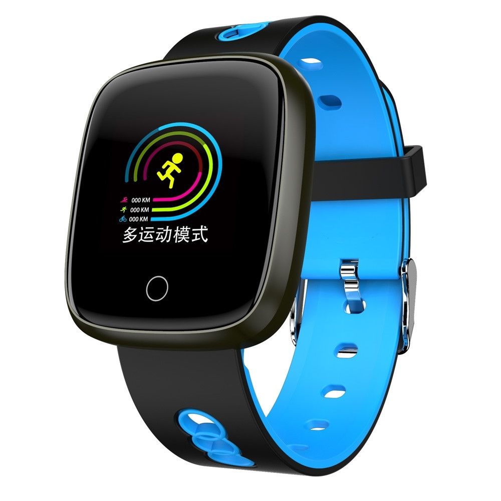 Wewoo - DK03 1,0 pouces écran couleur TFT Bracelet intelligent IP67 étanche, soutien rappel d'appel / surveillance de la fréquence cardiaque / surveillance du sommeil / mode multisports (bleu) - Bracelet connecté