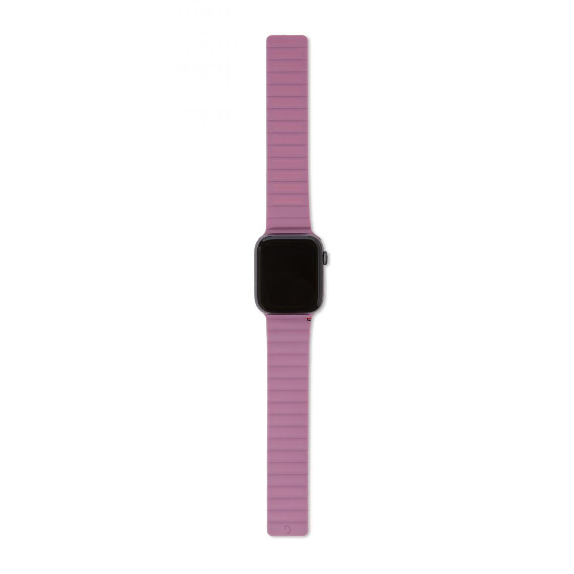 Decoded - DECODED Silicone Magnetic Traction Strap | Series 6 / SE / 5 / 4 (44mm) - 3 / 2 / 1 (42mm) (Mauve) - Accessoires Apple Watch