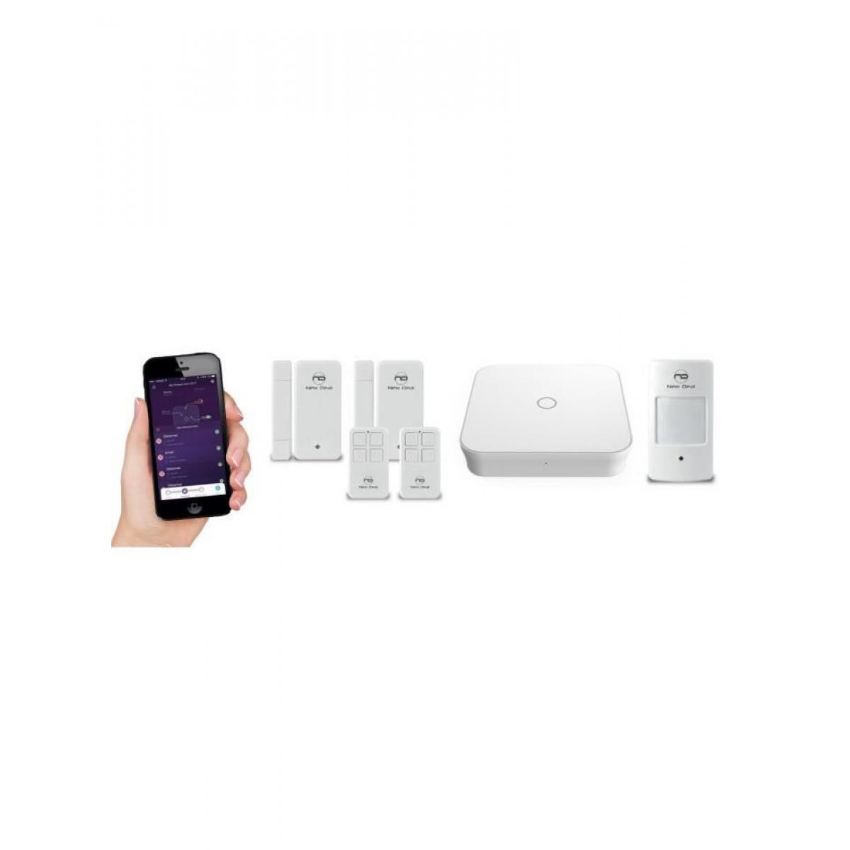New Deal - NEW DEAL Pack Alarme maison WIFI / LAN / GSM Live Pro-L15 sans fil connectée avec batterie et sirene - Alarme connectée
