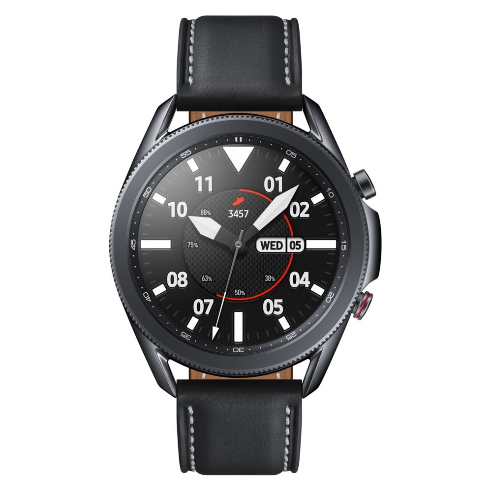 Samsung - Galaxy Watch 3 - 45 mm - 4G - SM-R845FZKAEUB - Noir - Bracelet Noir - Montre connectée