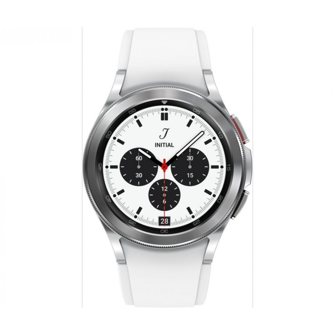 Samsung - Galaxy Watch4 Classic - 42 mm - 4G - Argent - Montre connectée