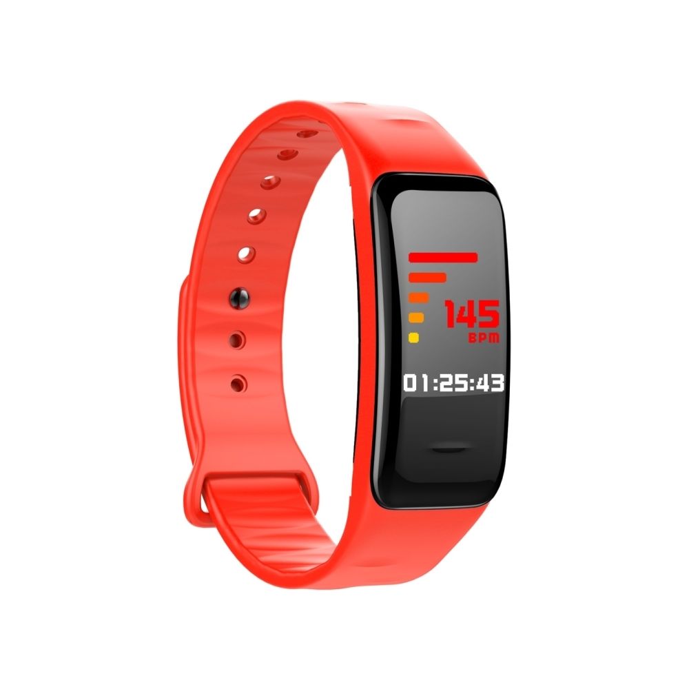Wewoo - Bracelet connecté Smartwatch Fitness Tracker Smartband écran IPS 0,96 pouce, IP67 étanche, mode Sports de soutien / pression artérielle / moniteur de sommeil / de fréquence cardiaque / de fatigue / rappel sédentaire rouge - Bracelet connecté