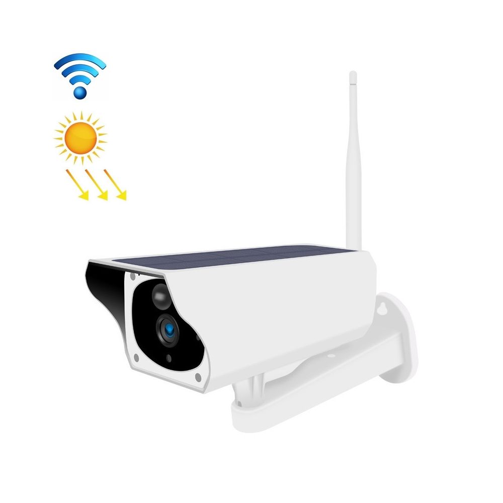Wewoo - Caméra IP WiFi T1 2 Megapixel WiFi Version de surveillance solaire extérieure étanche HD sans batterie ni mémoireprise en charge de la vision nocturne infrarouge et de la détection de mouvement / alarme et interphone vocal et mobile - Caméra de surveillance connectée