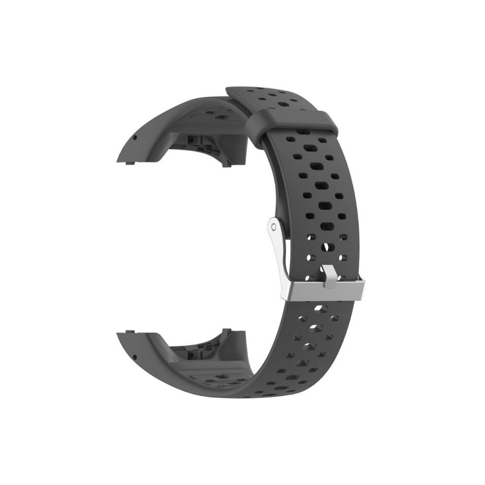 Wewoo - Bracelet pour montre connectée Dragonne Sport en silicone POLAR M400 / M430 Gris - Bracelet connecté