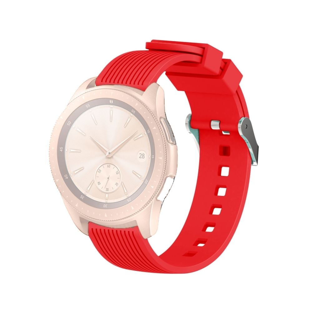 Wewoo - Bande de montre poignet à grain vertical pour Galaxy 42mm (rouge) - Bracelet connecté