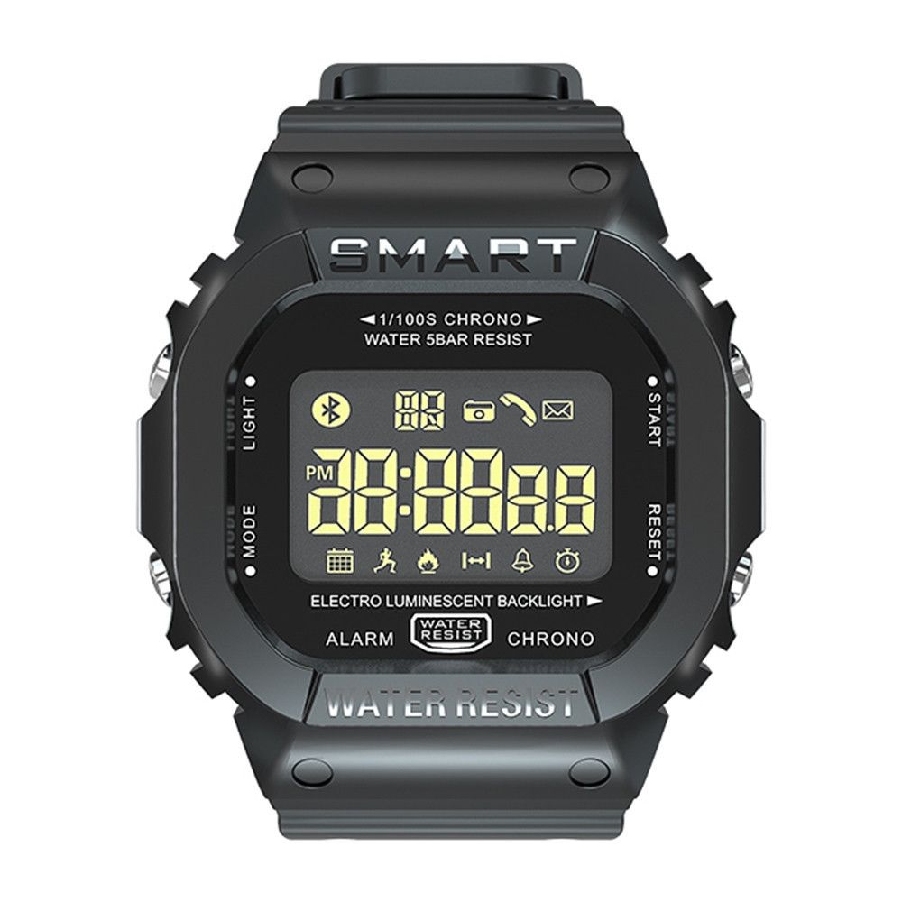 Wewoo - Montre connectée EX16T 1.21 pouces écran LCD Smart Watch 50m étanchepodomètre de soutien / rappel d'appel / surveillance des mouvements / caméra à distance noir - Montre connectée