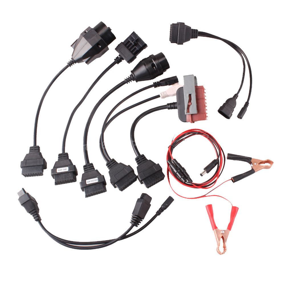 Vhbw - vhbw OBD2 Kit de câbles pour appareils de diagnostic OBD adaptés à Alfa Romeo, Audi, BMW, Fiat, Lancia, Mercedes Benz, Opel, Peugeot, Seat, Skoda, VW - Caméras Sportives