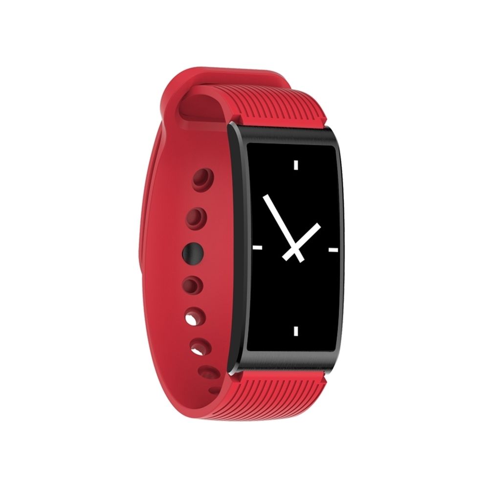 Wewoo - Bracelet connecté rouge 0,96 pouces écran Silicone bande de montre Bluetooth Smart Bracelet, IP68 imperméable à l'eau, podomètre de / Moniteur de fréquence cardiaque / de sommeil / de pression artérielle, Compatible avec Android et téléphones iOS - Bracelet connecté