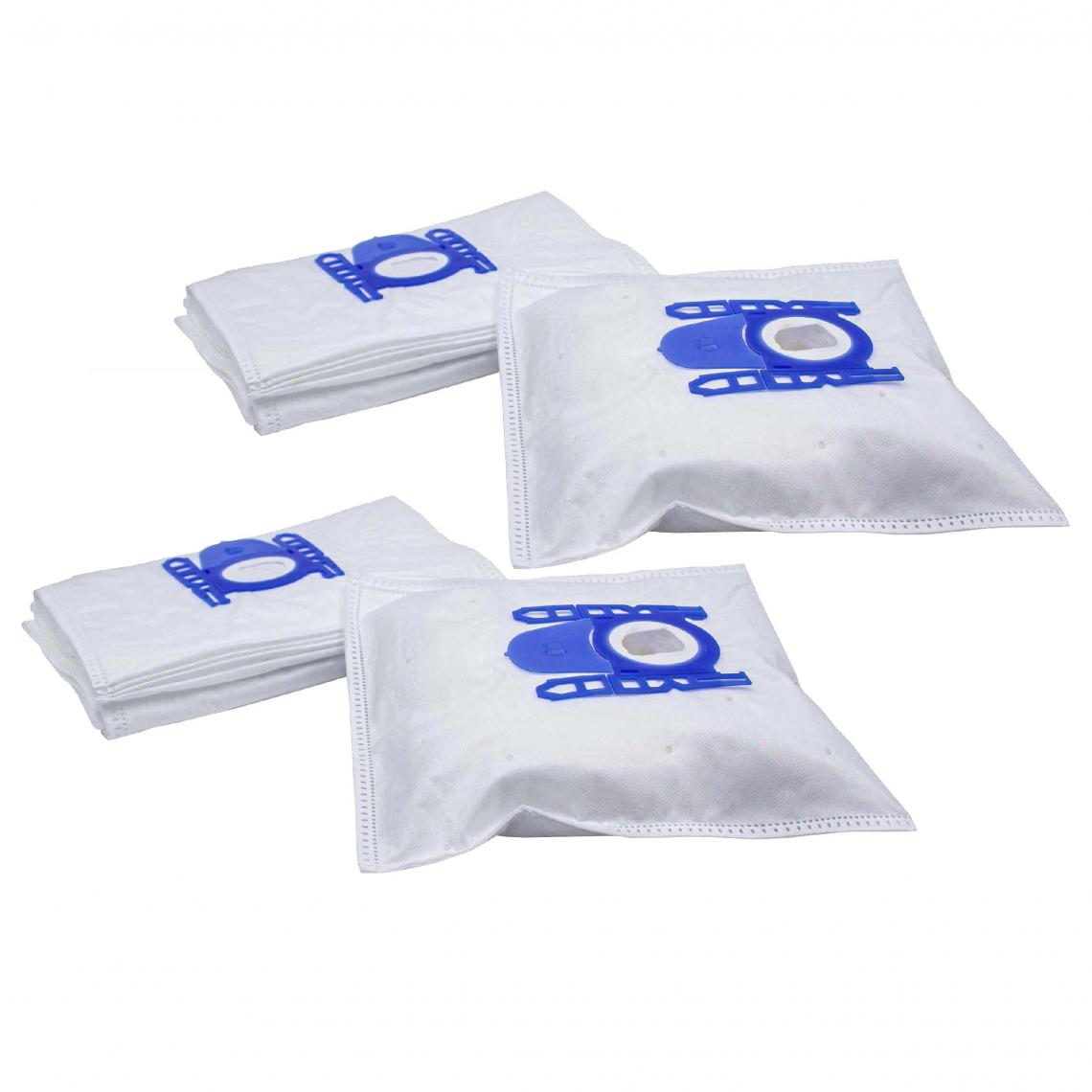Vhbw - vhbw 20x Sacs compatible avec Girmi Rotocraft aspirateur - microfibres non tissées, 27cm x 20cm, blanc / bleu - Accessoire entretien des sols