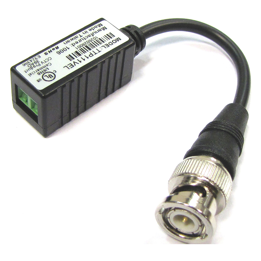 Bematik - Transmetteur vidéo BNC à bornier 2 broches 10cm TTP111VEL - Accessoires sécurité connectée