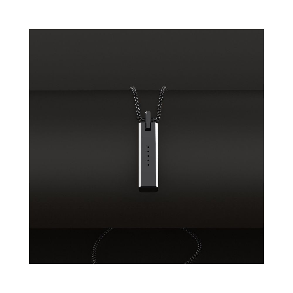 Wewoo - Bracelet noir pour Fitbit Flex 2, Hôte non inclus Mijobs Metal Collier pendentif magnétique sans vis - Bracelet connecté