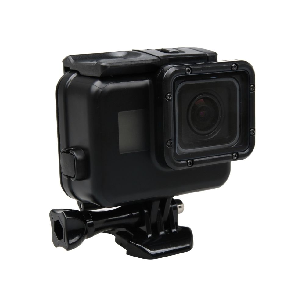 Wewoo - Pour le dos de l'écran noir tactile GoPro HERO5 + 45m Boîtier de protection du étanche pas besoin de démonter la lentille lorsqu'il est installé avec boucle de montage de base et vis mère 2 en 1 - Caméras Sportives
