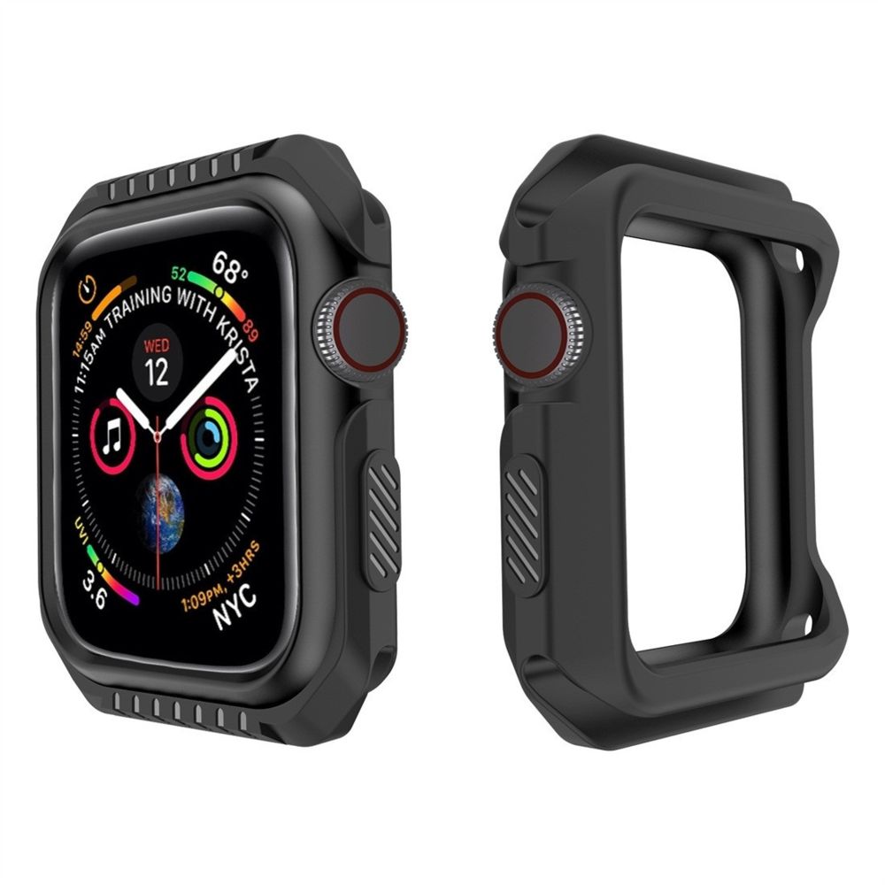 Wewoo - Étui de protection bicolore antichoc Smart Watch pour Apple série 3 42 mm noir - Accessoires montres connectées