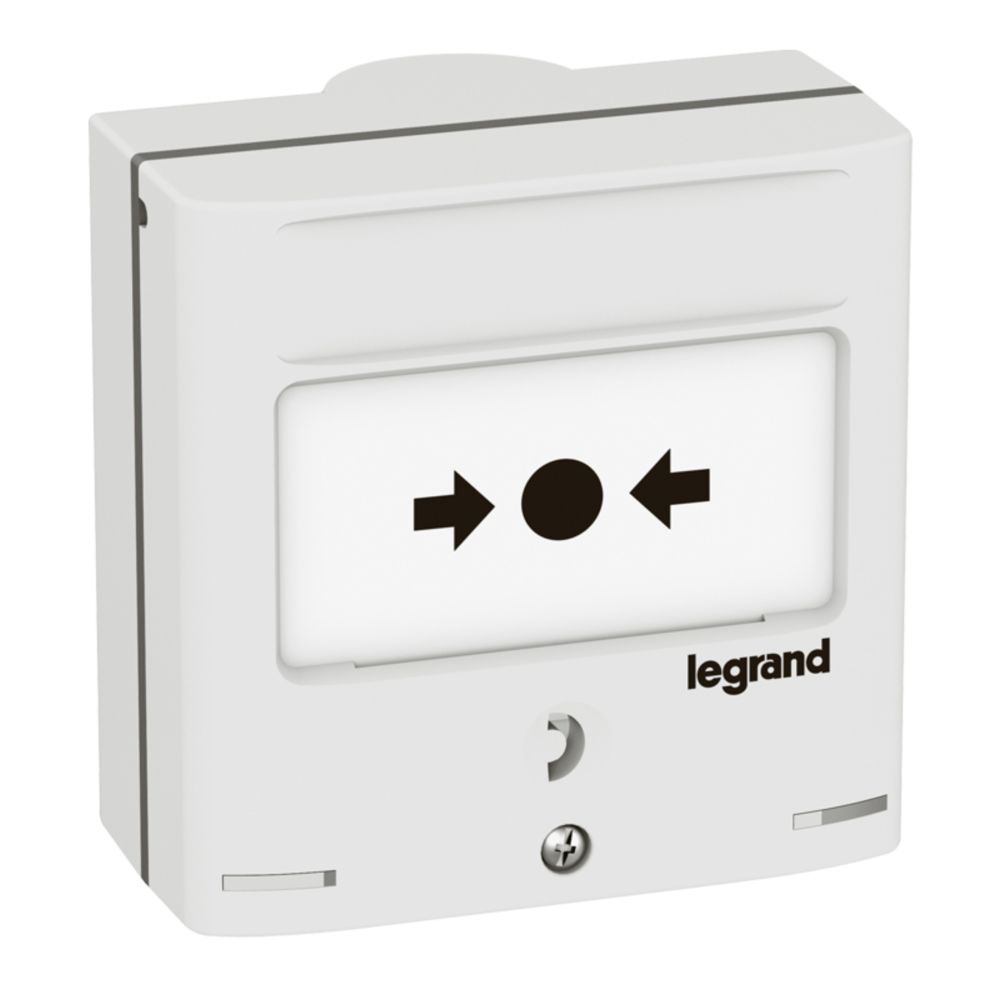 Legrand - déclencheur manuel - blanc - 2 contacts + led - legrand 138074 - Alarme connectée