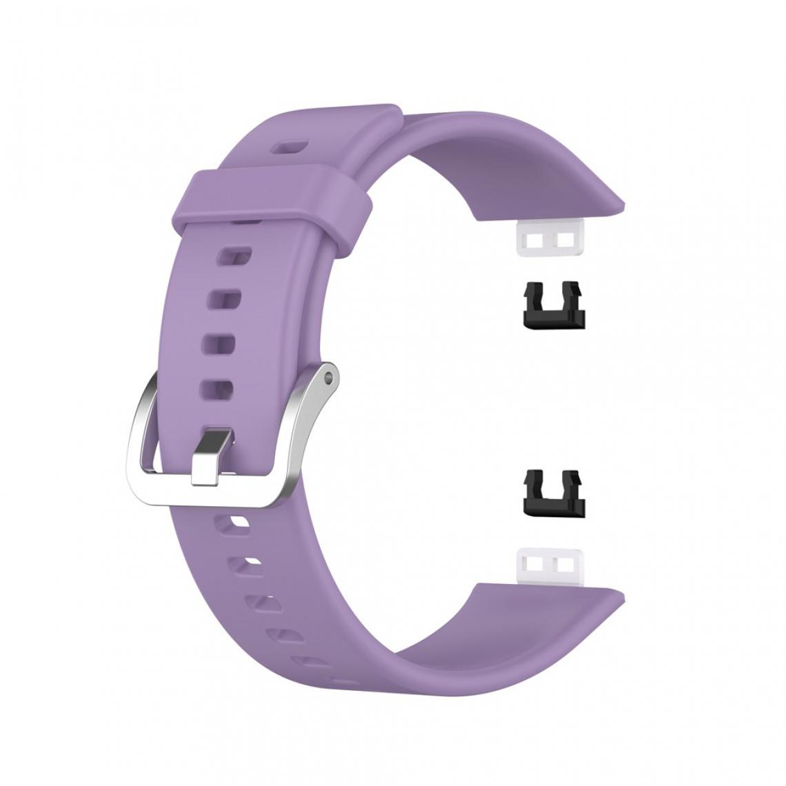 Other - Bracelet en silicone Boucle souple violet pour votre Huawei Watch Fit 2020 - Accessoires bracelet connecté