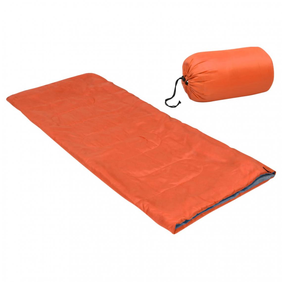 Vidaxl - vidaXL Sac de couchage léger enveloppe pour enfants Orange 670 g 15°C - Accessoires Mobilité électrique