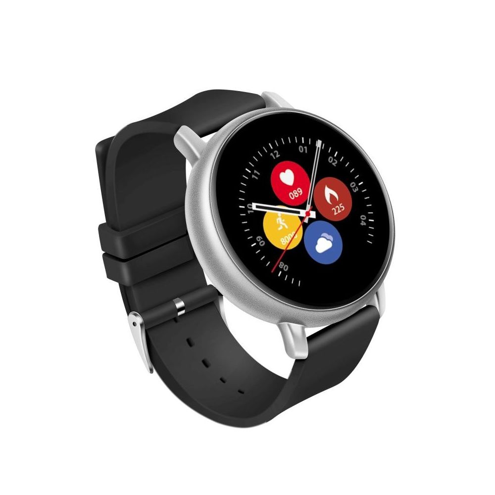 Wewoo - Montre connectée Smartwatch S666 IP67 étanche 1.22 pouces avec bracelet en siliconeécran IPSprise charge d'appels Bluetooth et surveillance de la fréquence cardiaque noir argenté - Montre connectée