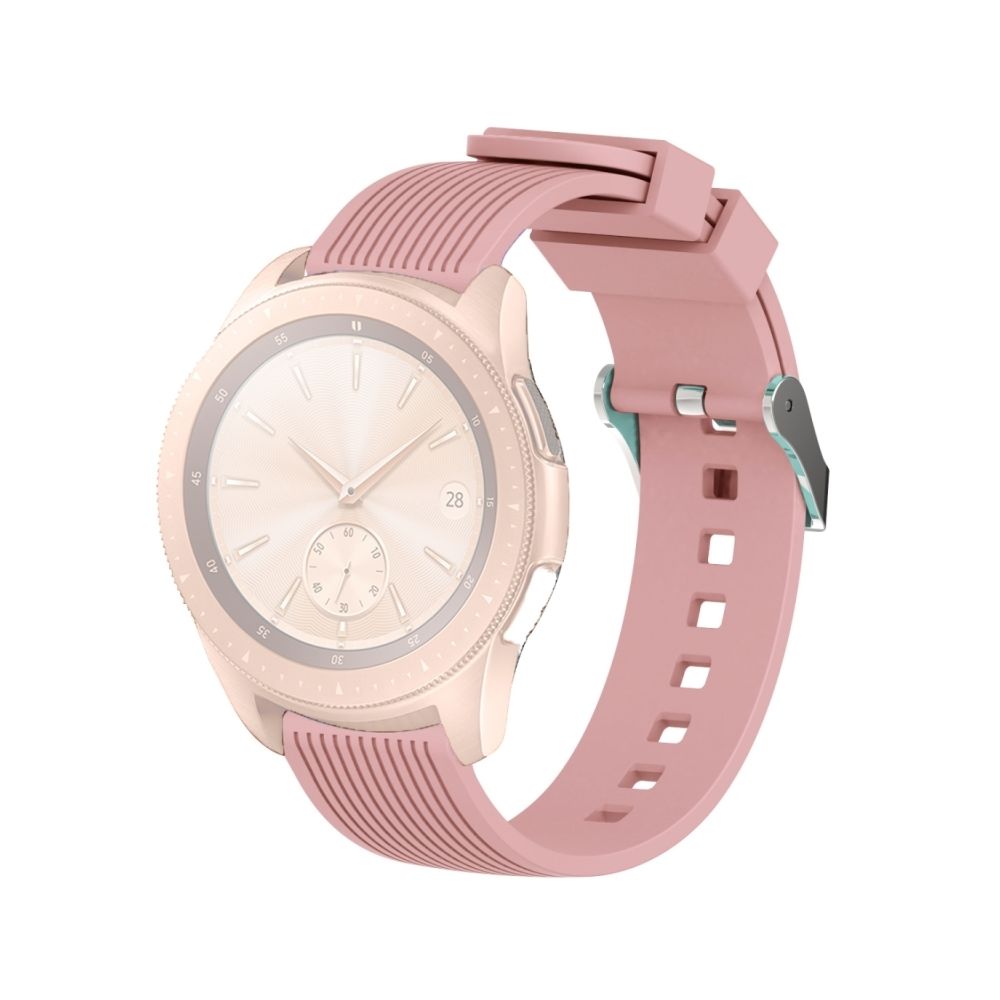 Wewoo - Bracelet de montre à poignet à grain vertical pour Galaxy 42mm (rose) - Bracelet connecté