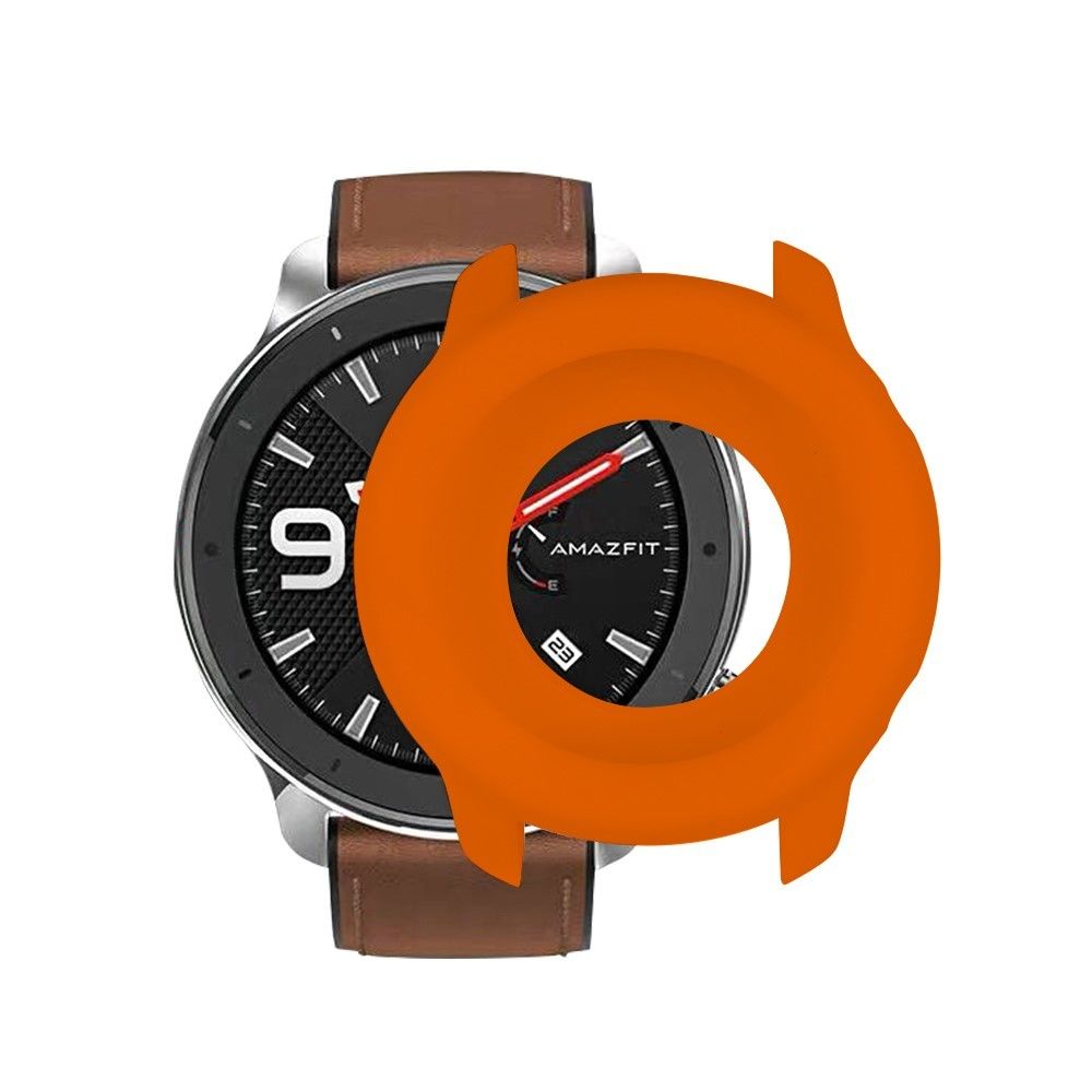 marque generique - Bumper en silicone Cadre orange pour votre Huami Amazfit GTR 42mm - Accessoires bracelet connecté