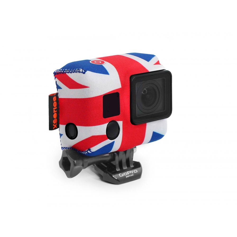 Xsories - Coque de protection UK - TXSD3A_UK RIOT - Rouge et Bleu - Caméras Sportives